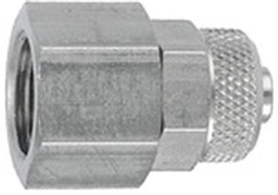 Gerade Aufschraubverschraubung, G 1/4 i., Schlauch 8/6, ES 1.4571